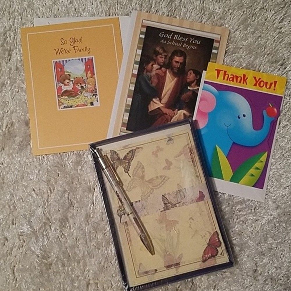 Stationary 4/$25 bundle paper cards unbranded pen pal doodle draw art Bundle